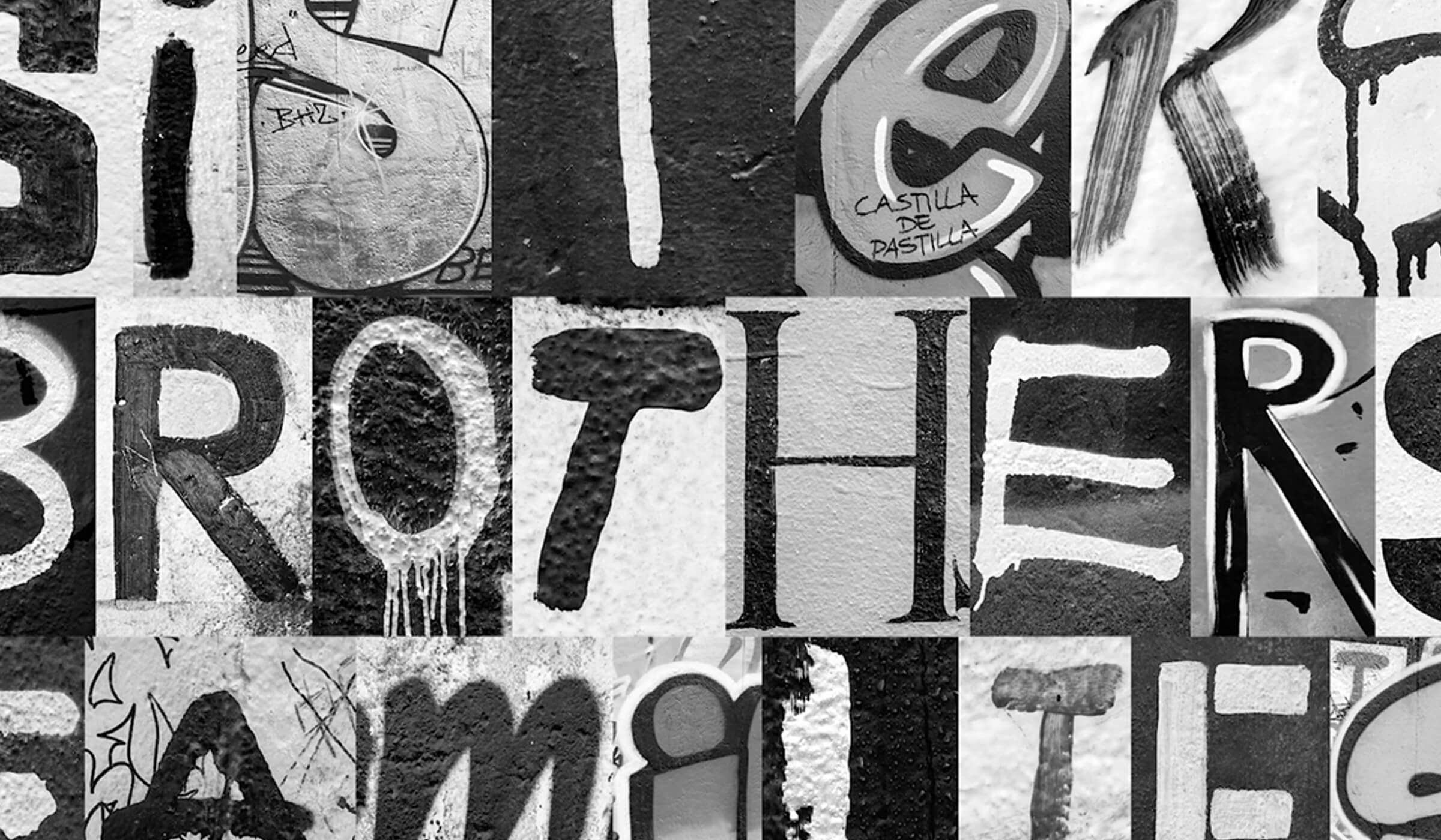 A Typeface Created From Berlin Wall Graffiti